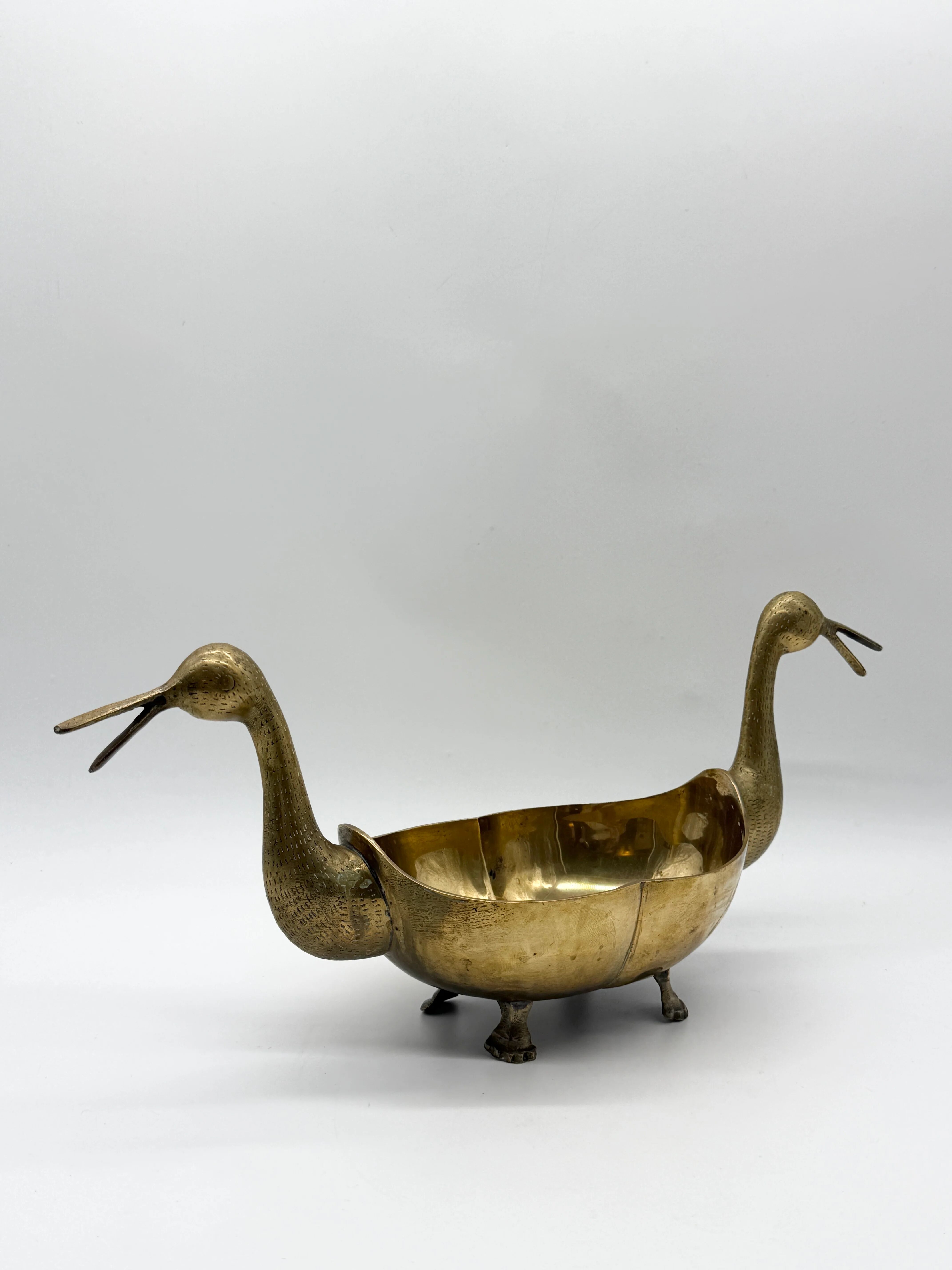 Table centre "ducks" in brass – circa 1950s