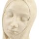 Vintage white bust bust young woman sculpture terre cuite 29cm