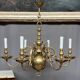 Chandelier from an old castle in solid bronze.