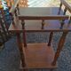 Small balustrade table. Side table. Wood.
