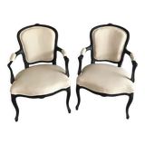 Pair of convertibles striped fabric