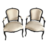 Pair of convertibles striped fabric