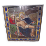 19th century stained glass window “Jesus”