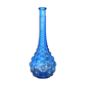 Italian carafe Empoli blue 1970