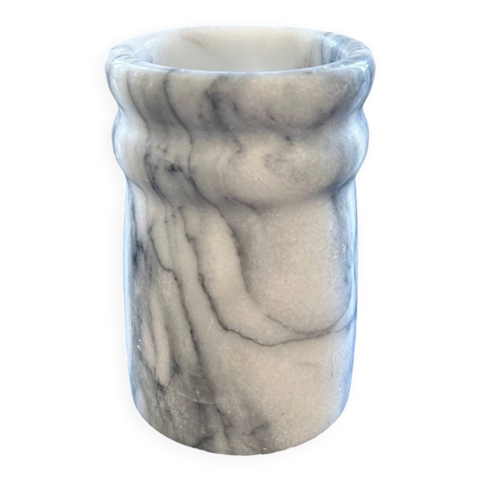 Grey marble vase