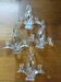 4 crystal lily candle holders from Vannes le Châtel.