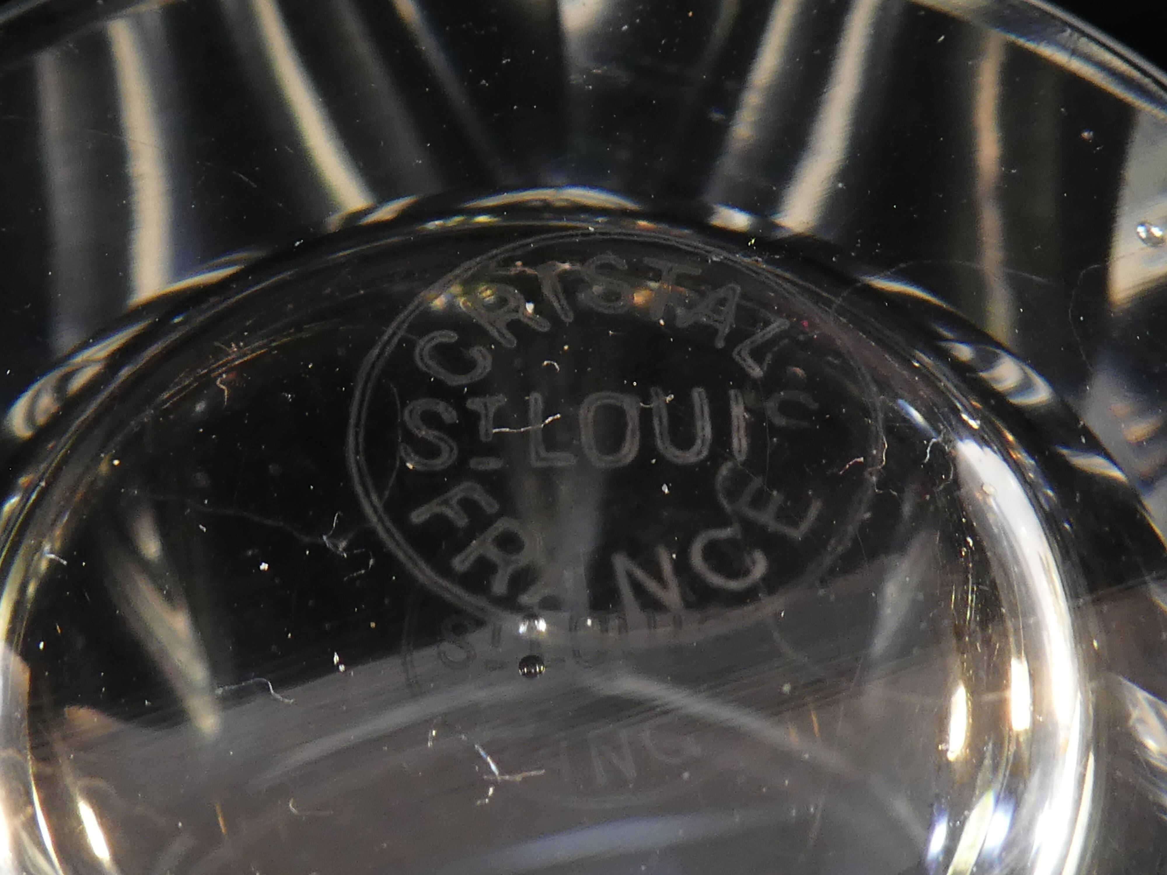 6 glasses in saint-louis crystal shape 766 size 5654