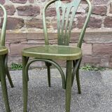 2 chaises bistrot en bois courbé