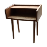 Scandinavian style bedside table in natural wood