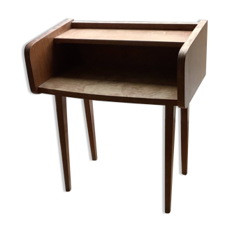Scandinavian style bedside table in natural wood