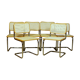 Suite 6 chaises Cesca B34 par Marcel Breuer