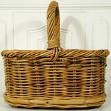 Rattan & bamboo bottle basket