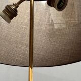 Lampe de table réalisée en bronze massif sur un socle en marbre.