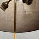 Table lamp made of solid bronze on a marble base.