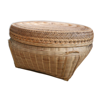 Large vintage wicker box