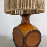 Vintage ceramic lamp and jute rope