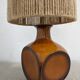 Vintage ceramic lamp and jute rope