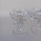 12 Val Saint Lambert crystal champagne glasses. Plain Bell Foot Service. Late 19th century.