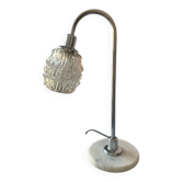 Vintage 70s chrome and marble lamp