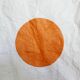Lamp square rice paper, orange round, 70 years