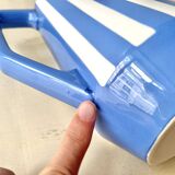 Large Fox Trott Sarreguemines coffee pot in art deco earthenware, 1930s vintage