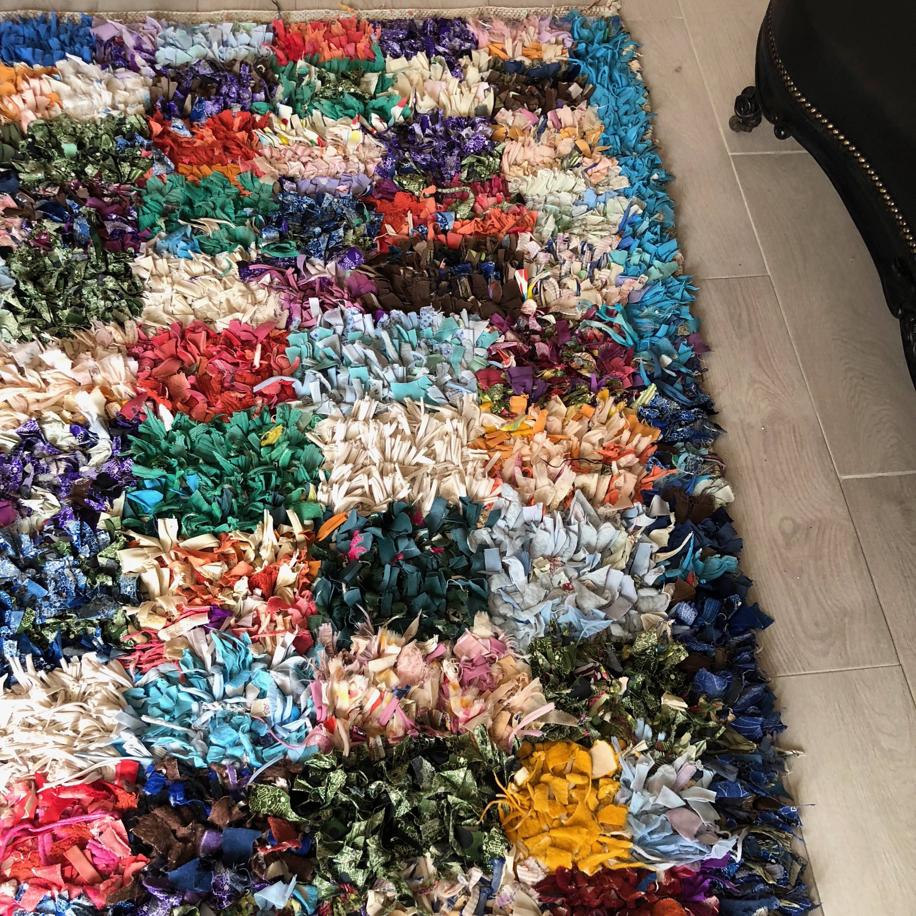 Tapis boucherouite Berbère, Maroc 1970