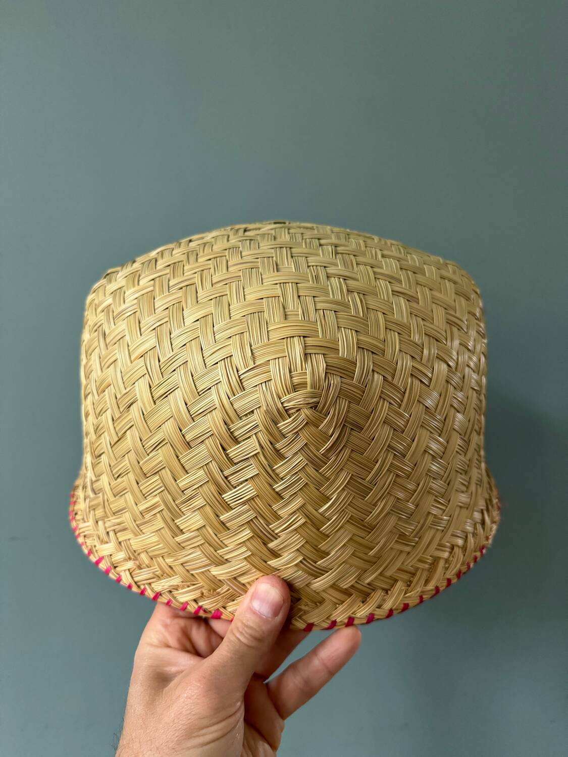 Set of 3 woven bamboo baskets