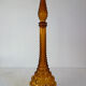 Carafe bottle in brown glass bubbles Empoli 60s