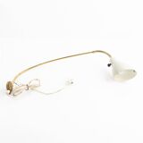 articulated brass wall light - Sweden 1960s