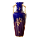 Neo-Classical style porcelain vase, cobal blue, Pinon-Heuzé 1930.