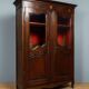 Louis XV style library in walnut, oak, and beech.