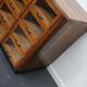 Vintage dutch oak haberdashery cabinet 1930s