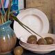 Six pastel earthenware plates from Digoin and Sarreguemines antiques