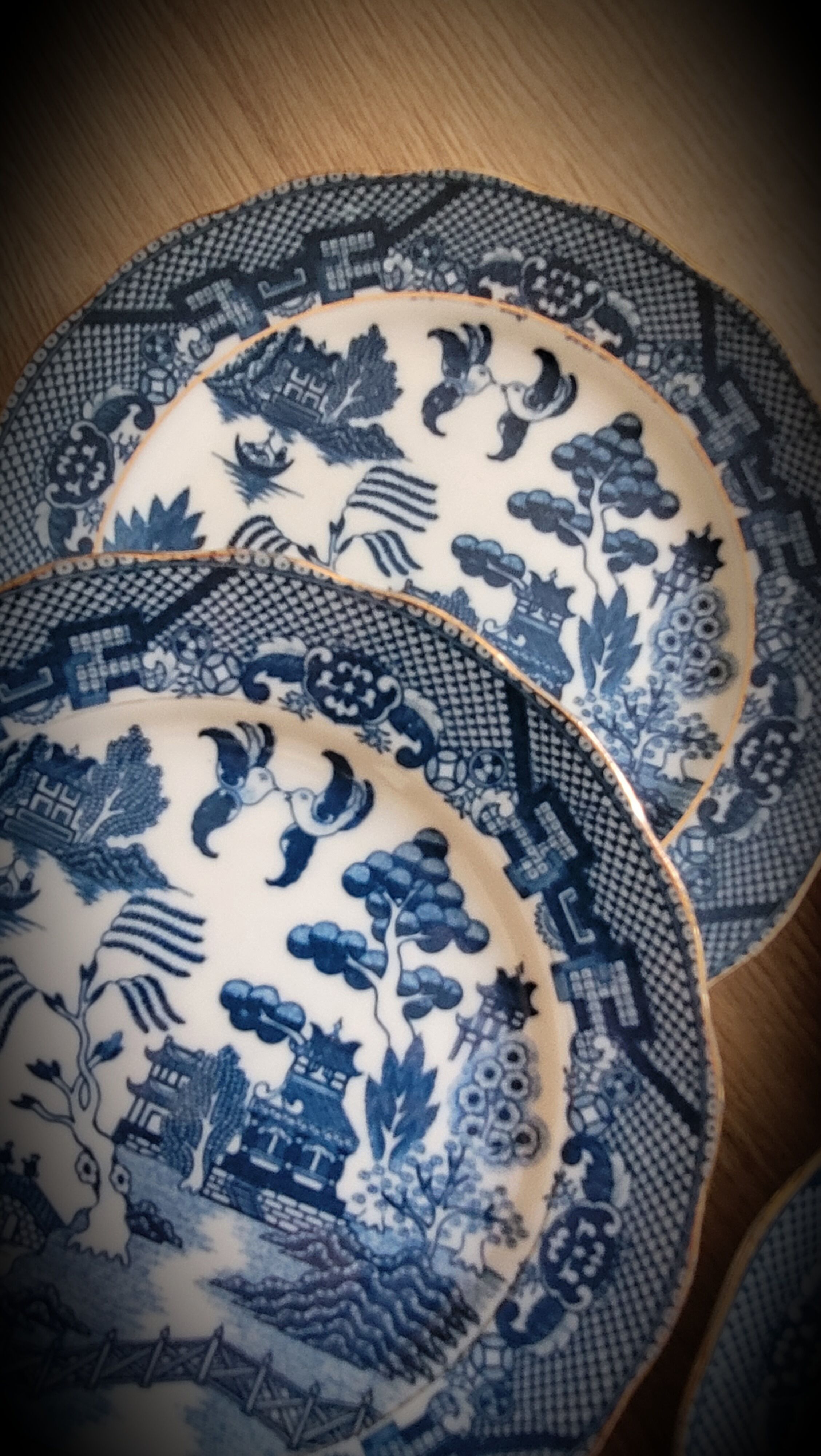 Set 6 plates with Japanese pattern