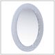 Murano Oval Glass Wall Mirror 1970s