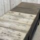Banc coffre breton XIXème en orme et châtaignier