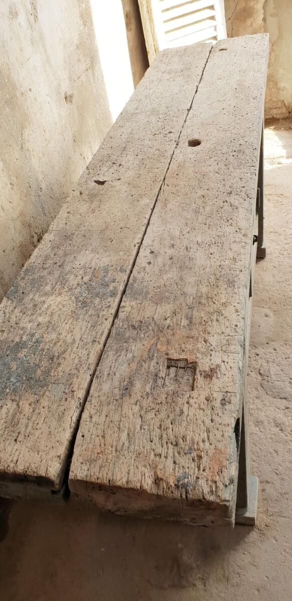 Old carpenter's workbench