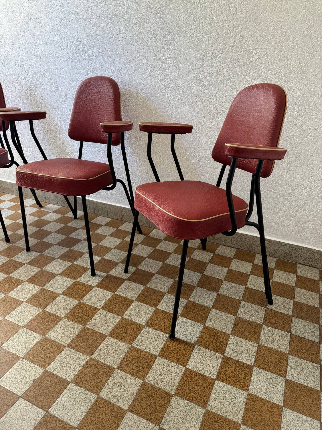 Tubular armchair chair from the 50s