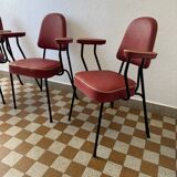 Chaise fauteuil tubulaire années  50