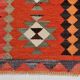 3x11 Orange Tribal Kilim Runner Rug 93x330Cm