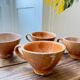 Lot de 4 tasses en grès – esprit artisanal