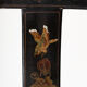 Black lacquered chair decorated with traditional chinese motifs - sign a. monard 1907