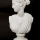 Large bust sculpture woman aphrodite platre white