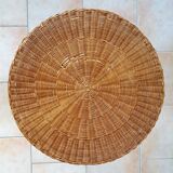 Table low table vintage rattan