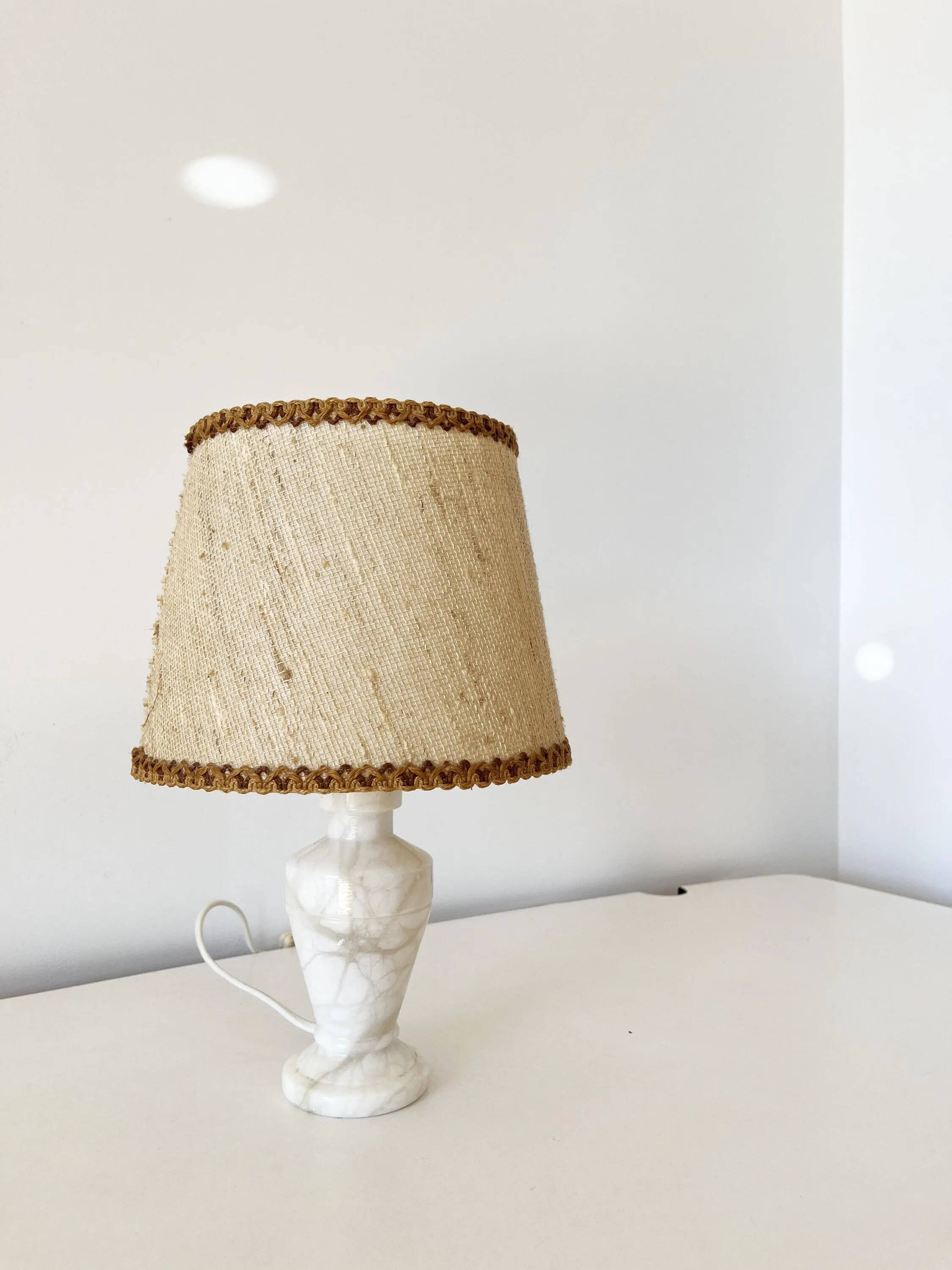 Vintage alabaster lamp from the 1960s