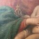 Old painting, oil on canvas, Virgin with Child