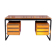 Desk in oak and lacquered metal 1970s