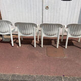 4 armchairs garden allibert Pierre Paulin "dangari"
