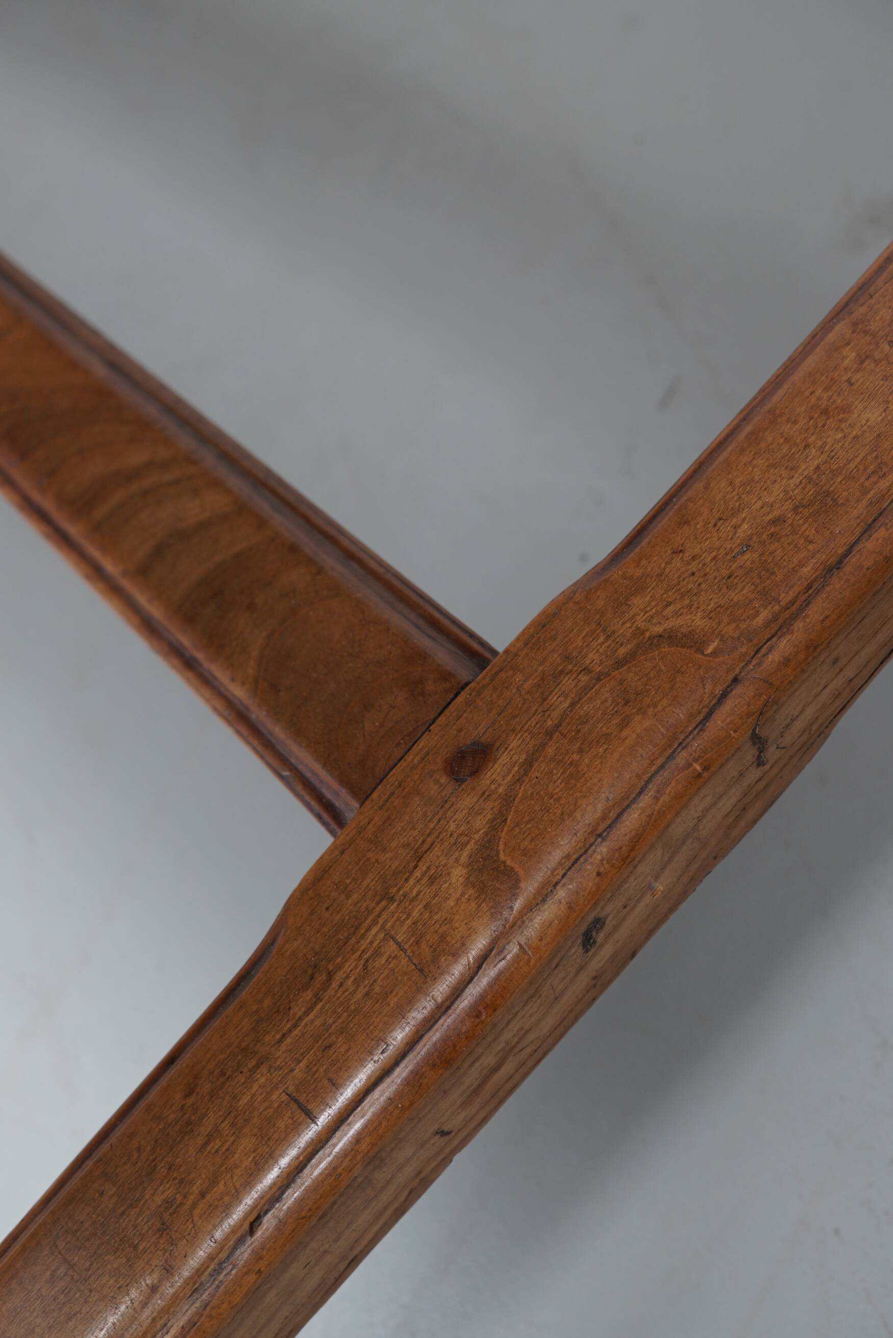 Antique elm 19th century french rustic farmhouse dining table