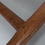 Antique elm 19th century french rustic farmhouse dining table